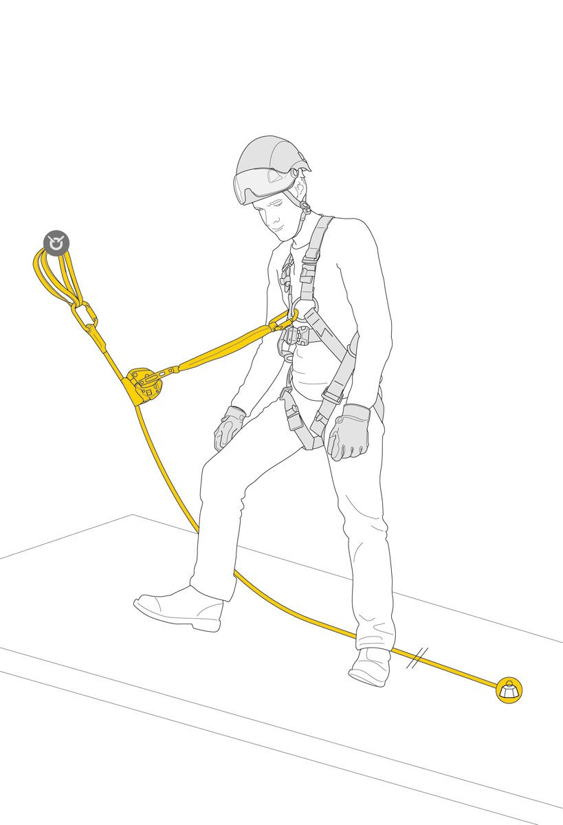 Petzl ASAP LOCK sikkerhetsline med låsefunksjon